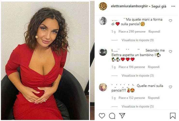 La gravidanza di Elettra Lamborghini