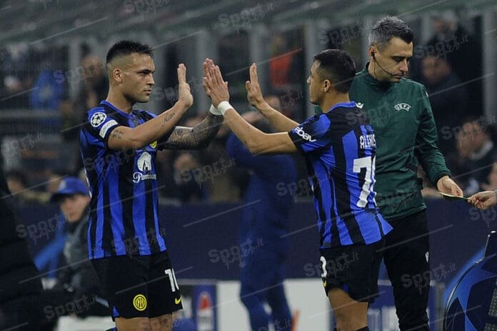 alexis sanchez e lautaro martinez ( foto di salvatore fornelli )