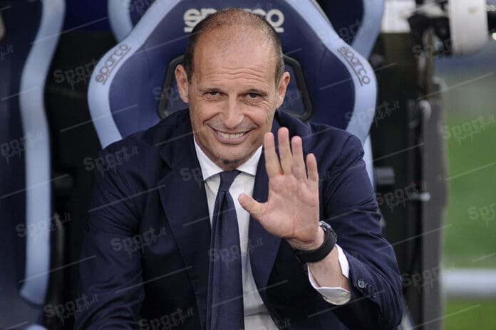 massimiliano allegri sorridente ( foto di salvatore fornelli )